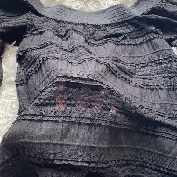 02 River Island Lace Off Shoulder Top - Picture 4 of 5